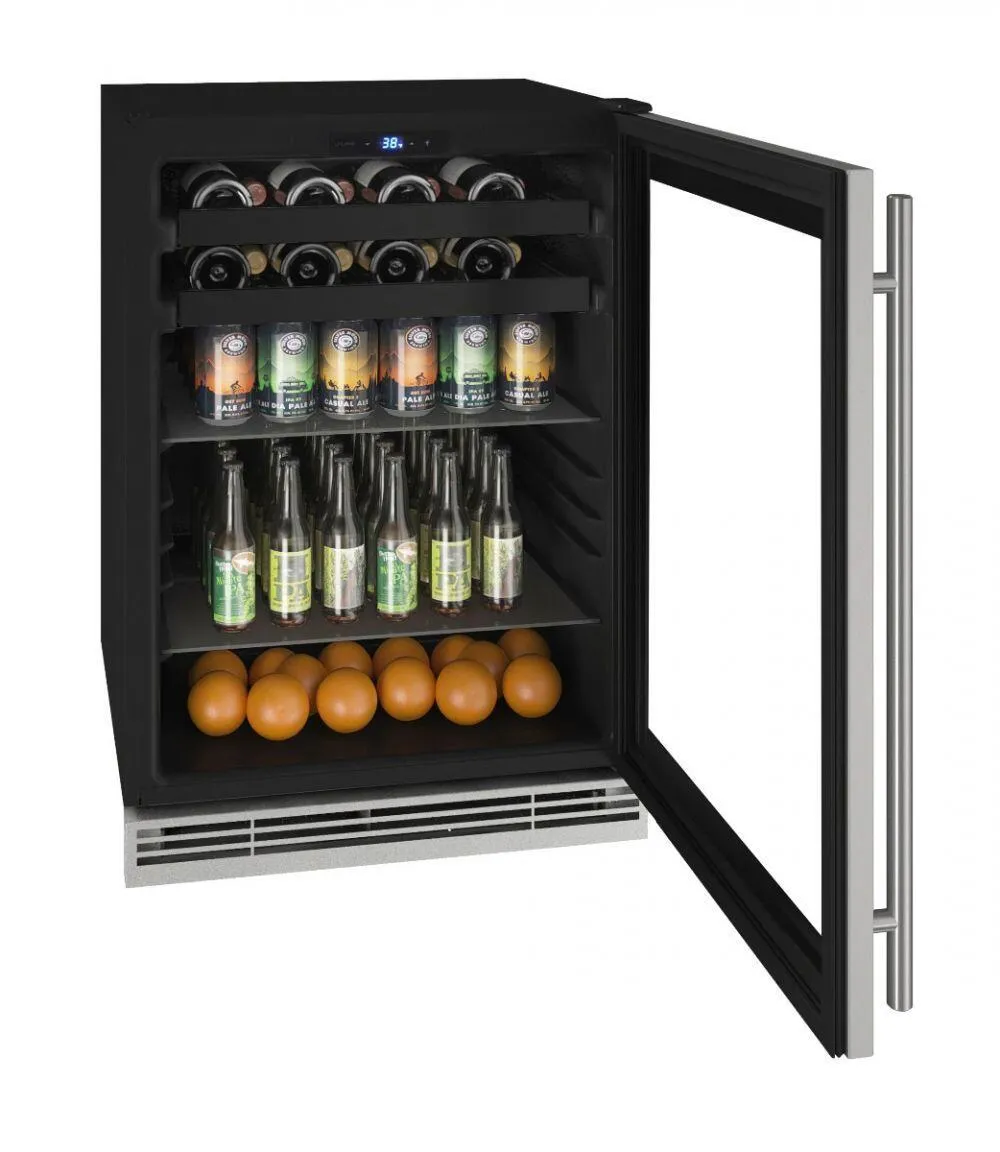 U-Line UHBV124SG01A Hbv124 24" Beverage Center With Stainless Frame Finish (115V/60 Hz Volts /60 Hz Hz)