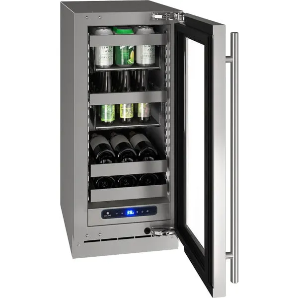 U-Line UHBV515SG01A Hbv515 15" Beverage Center With Stainless Frame Finish And Field Reversible Door Swing (115 V/60 Hz Volts /60 Hz Hz)