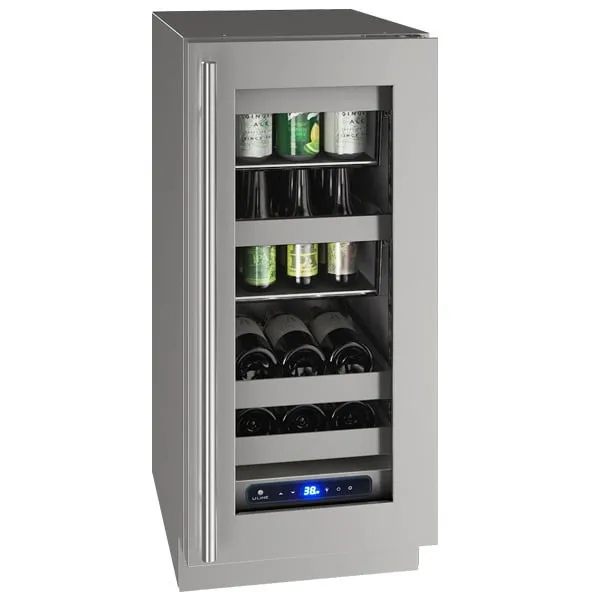 U-Line UHBV515SG01A Hbv515 15" Beverage Center With Stainless Frame Finish And Field Reversible Door Swing (115 V/60 Hz Volts /60 Hz Hz)