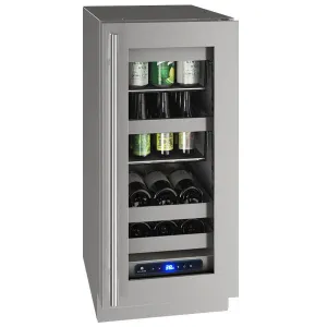 U-Line UHBV515SG51A Hbv515 15" Beverage Center With Stainless Frame Finish And Left-Hand Hinge Door Swing (115 V/60 Hz Volts /60 Hz Hz)