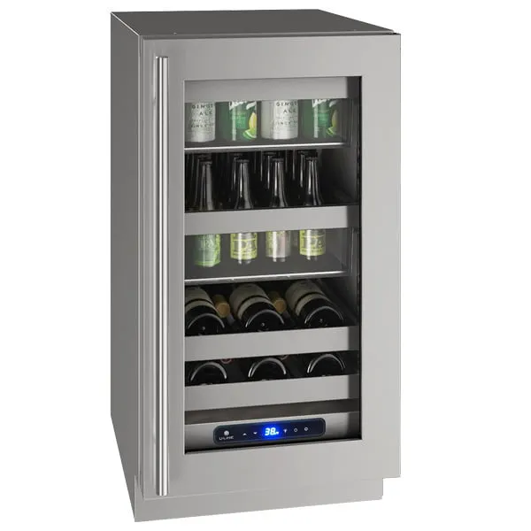 U-Line UHBV518SG51A Hbv518 18" Beverage Center With Stainless Frame Finish And Left-Hand Hinge Door Swing (115 V/60 Hz Volts /60 Hz Hz)