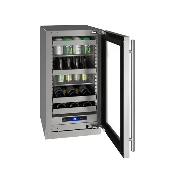 U-Line UHBV518SG51A Hbv518 18" Beverage Center With Stainless Frame Finish And Left-Hand Hinge Door Swing (115 V/60 Hz Volts /60 Hz Hz)
