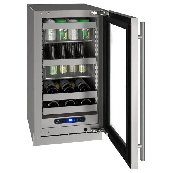 U-Line UHBV518SG51A Hbv518 18" Beverage Center With Stainless Frame Finish And Left-Hand Hinge Door Swing (115 V/60 Hz Volts /60 Hz Hz)