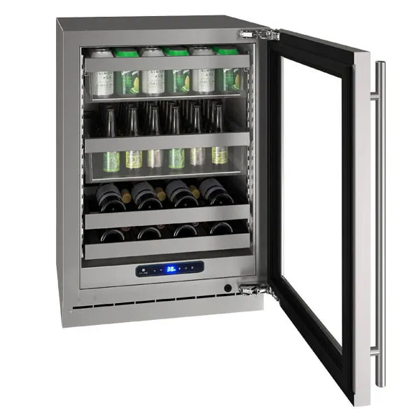 U-Line UHBV524SG41A Hbv524 24" Beverage Center With Stainless Frame Finish And Right-Hand Hinge Door Swing (115 V/60 Hz Volts /60 Hz Hz)