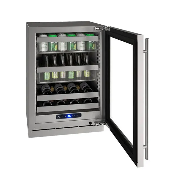 U-Line UHBV524SG41A Hbv524 24" Beverage Center With Stainless Frame Finish And Right-Hand Hinge Door Swing (115 V/60 Hz Volts /60 Hz Hz)