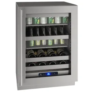 U-Line UHBV524SG41A Hbv524 24" Beverage Center With Stainless Frame Finish And Right-Hand Hinge Door Swing (115 V/60 Hz Volts /60 Hz Hz)
