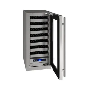 U-Line UHWC515SG51A Hwc515 15" Wine Refrigerator With Stainless Frame Finish And Left-Hand Hinge Door Swing (115 V/60 Hz Volts /60 Hz Hz)