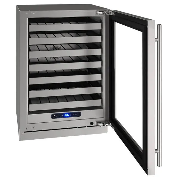 U-Line UHWC524SG41A Hwc524 24" Wine Refrigerator With Stainless Frame Finish And Right-Hand Hinge Door Swing (115 V/60 Hz Volts /60 Hz Hz)