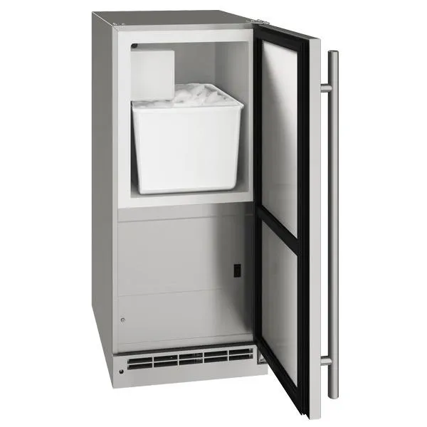 U-Line UOCR115SS01B 15" Crescent Ice Maker With Stainless Solid Finish (115 V/60 Hz Volts /60 Hz Hz)