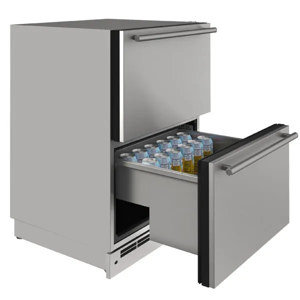 U-Line UODR124SS61A 24" Outdoor Refrigerator Drawers With Stainless Solid Finish (115 V/60 Hz Volts /60 Hz Hz)