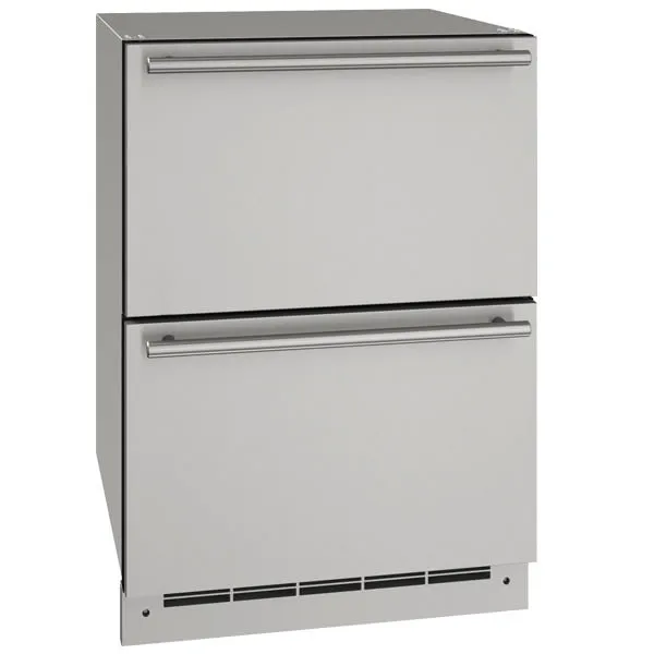 U-Line UODR124SS61A 24" Outdoor Refrigerator Drawers With Stainless Solid Finish (115 V/60 Hz Volts /60 Hz Hz)