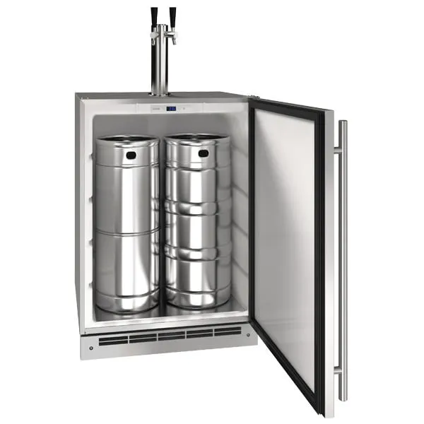 U-Line UOKR124SS01A 24" Keg Refrigerator With Stainless Solid Finish (115 V/60 Hz Volts /60 Hz Hz)