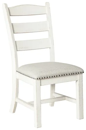 Valebeck - Beige / White - Dining UPH Side Chair (Set of 2)