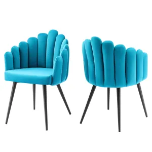 Vanguard Performance Velvet Dining Chair Set of 2 By Modway - EEI-6028