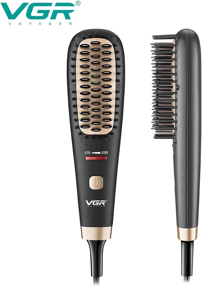 Vgr Ionic Hair Straightener Brush With 5 Settings Ceramic Heating