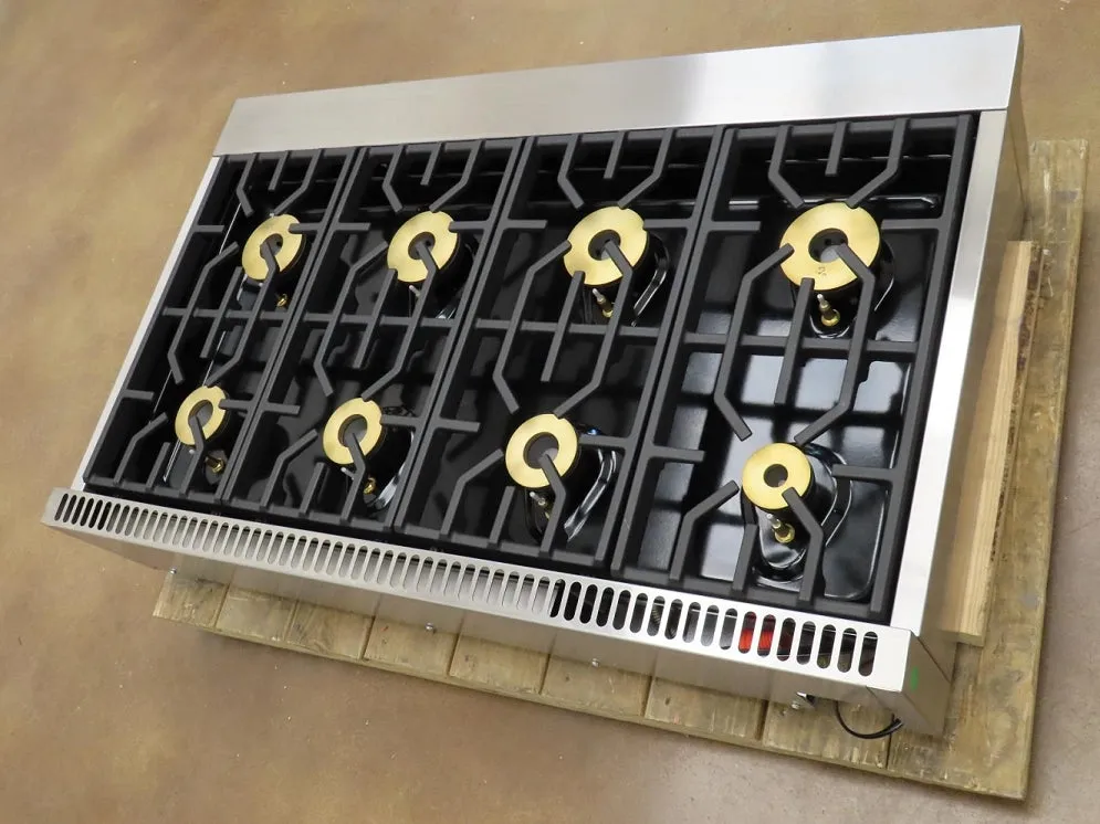 Viking 7 Series VRT7488BSS 48" 8 Elevation Burners Pro-Style Gas Rangetop