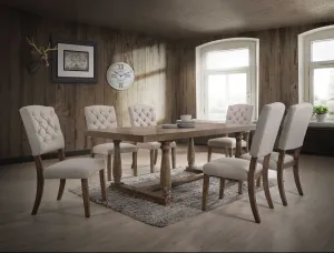 Weathered Oak Dining Table By Homeroots