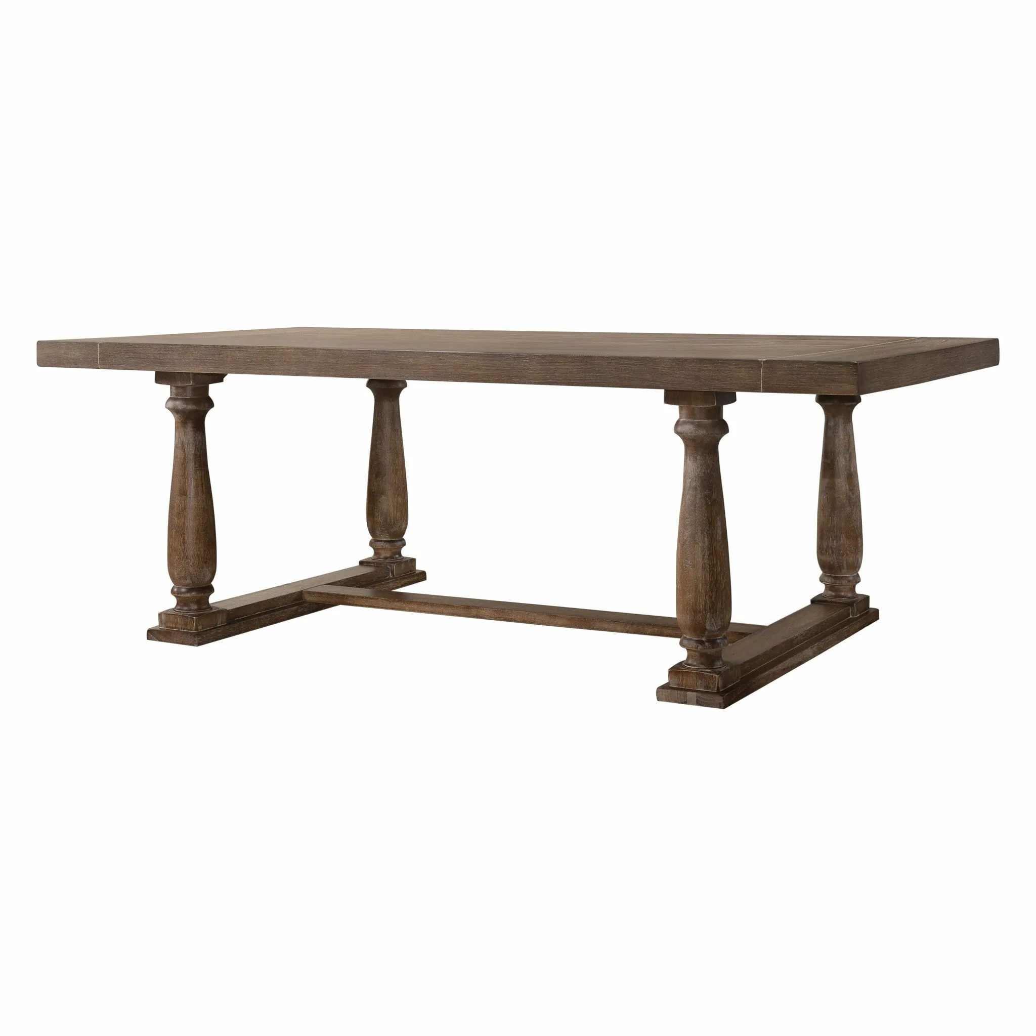 Weathered Oak Dining Table By Homeroots