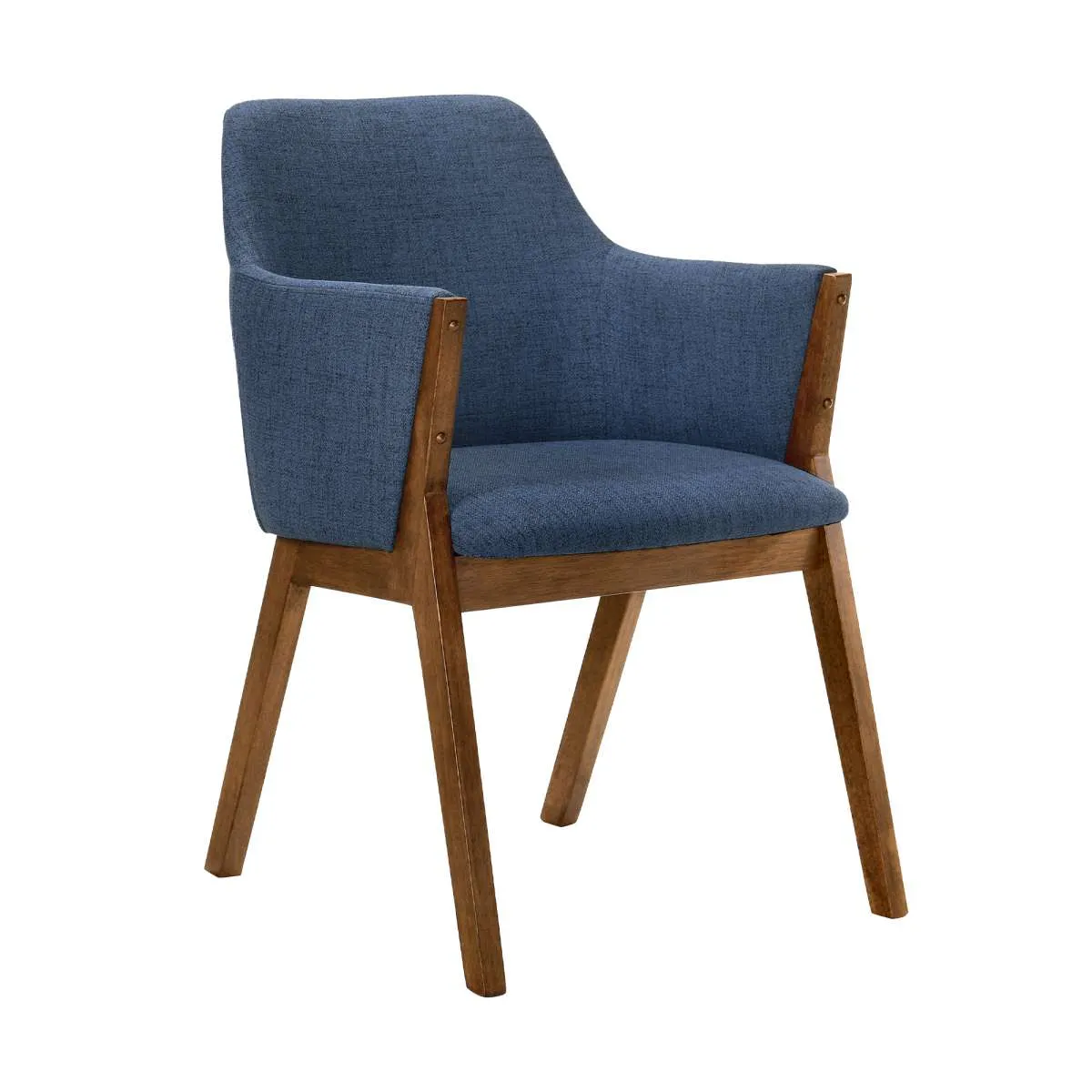 Westmont and Renzo Blue and Walnut 5 Piece Dining Set By Armen Living