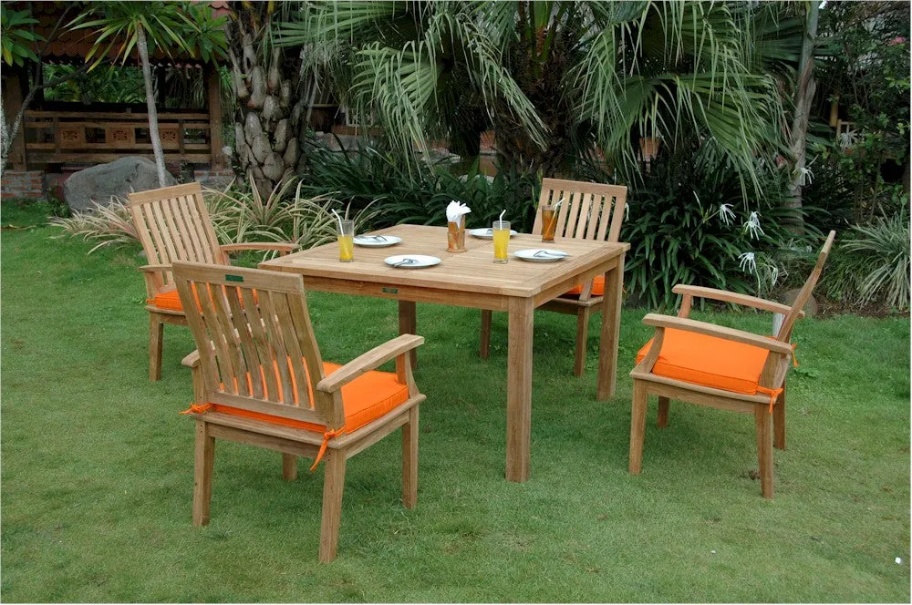 Windsor Brianna 5-Pieces Dining Table Set By Anderson Teak