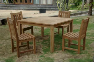 Windsor Classic Armchair 5-Pieces Dining Table Set By Anderson Teak