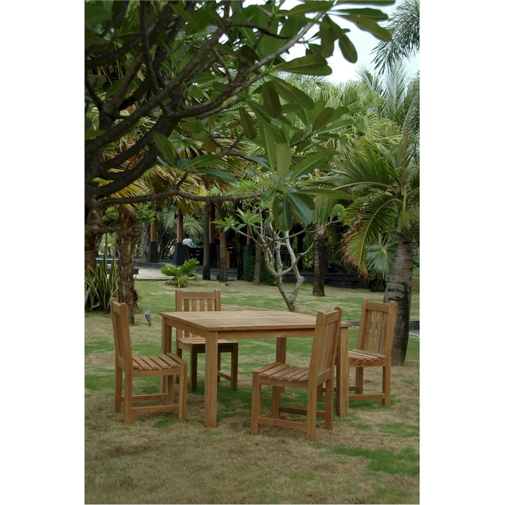 Windsor Classic Armchair 5-Pieces Dining Table Set By Anderson Teak