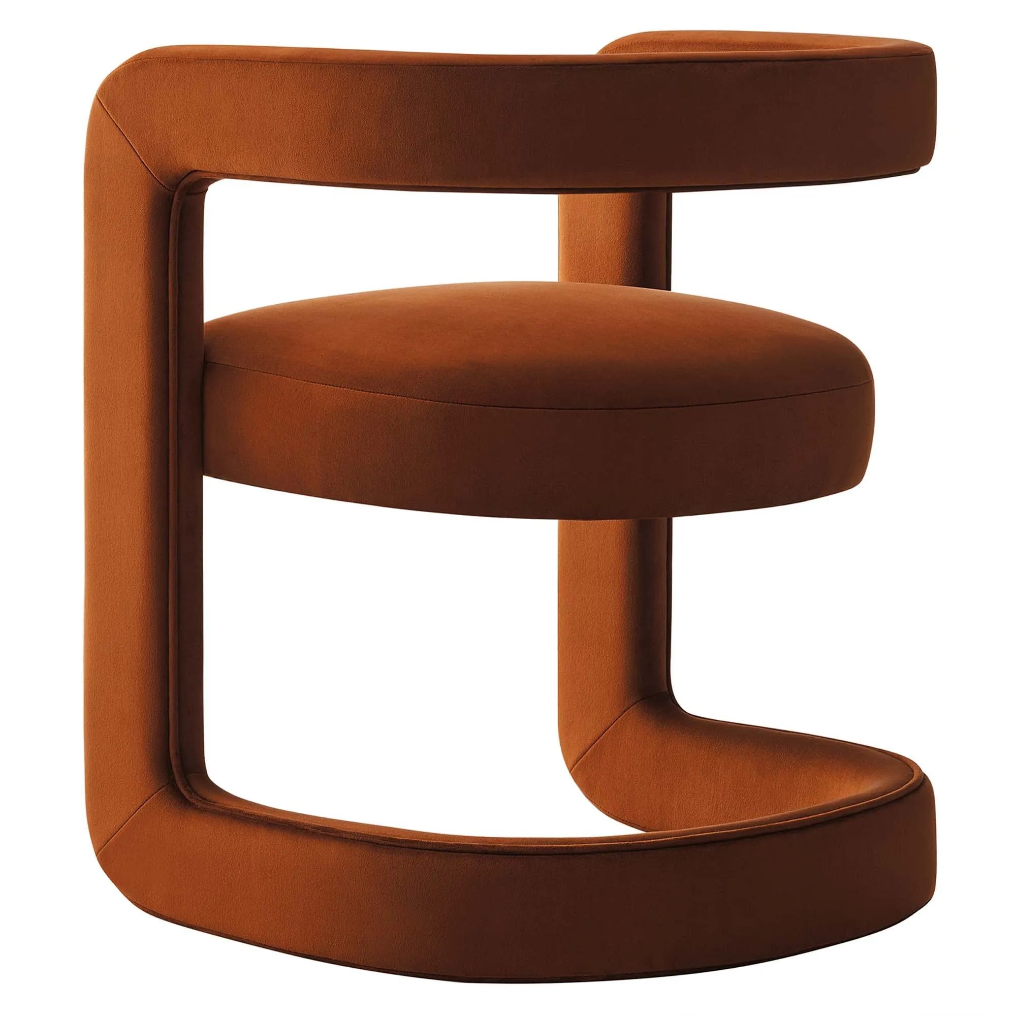 Winslow Barrel Performance Velvet Dining Chair  by Modway