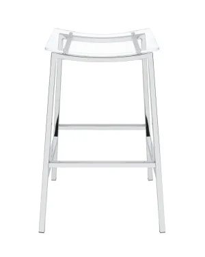 Zena - Backless Bar Stool (Set of 2) - Clear